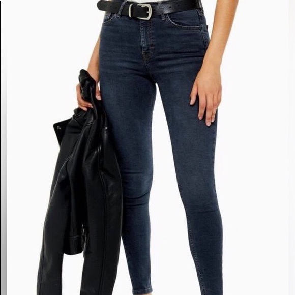 Topshop Blue Black Jamie Jeans (Size 25) - Picture 3 of 3